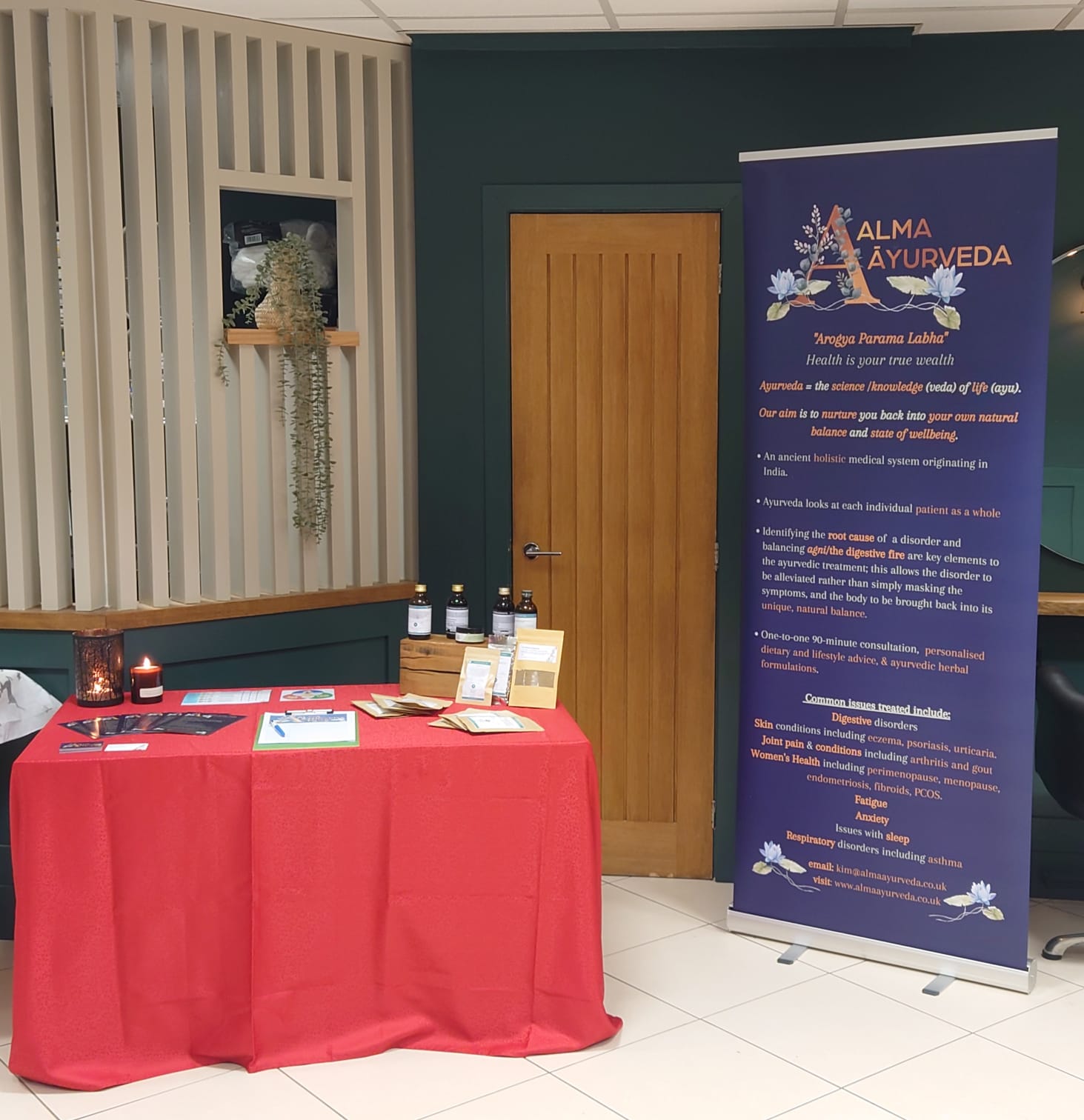 Ayurveda stall.